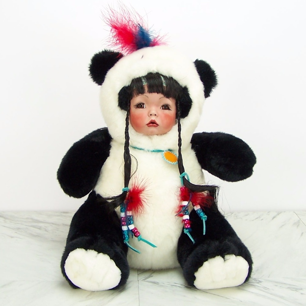 Bobbie Lees's Porcelain Eskimo Indian Girl  Doll